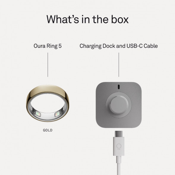 Умное кольцо Oura Ring 5 (размер 8), золотой/Gold в Оренбурге